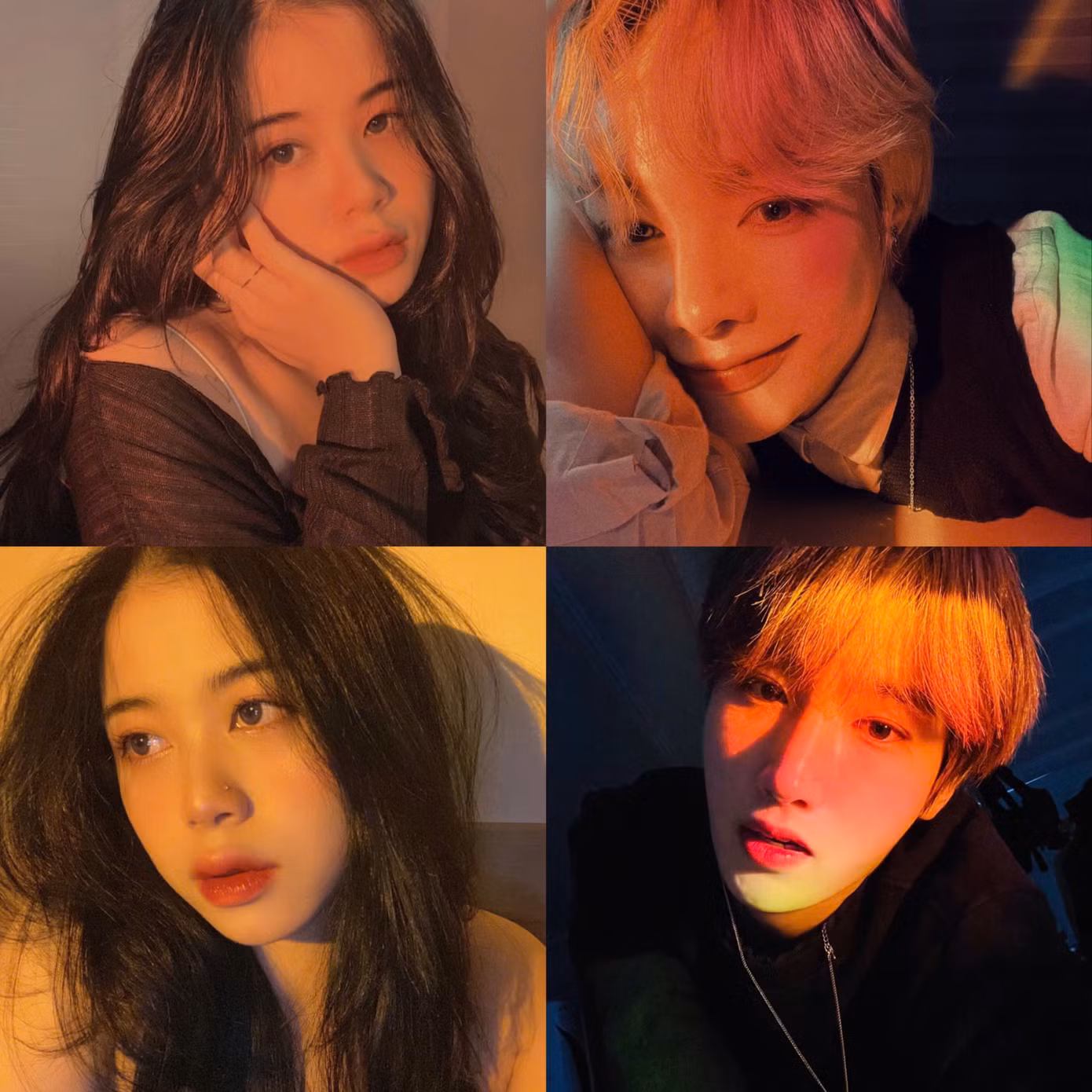 Bạn trẻ "cheap moment" cùng 2 thần tượng Hanbin và Hyuk (nhóm TEMPEST) bằng cách bắt chước phong cách selfie của 2 anh chàng (Ảnh: @7TEMPESTvn).