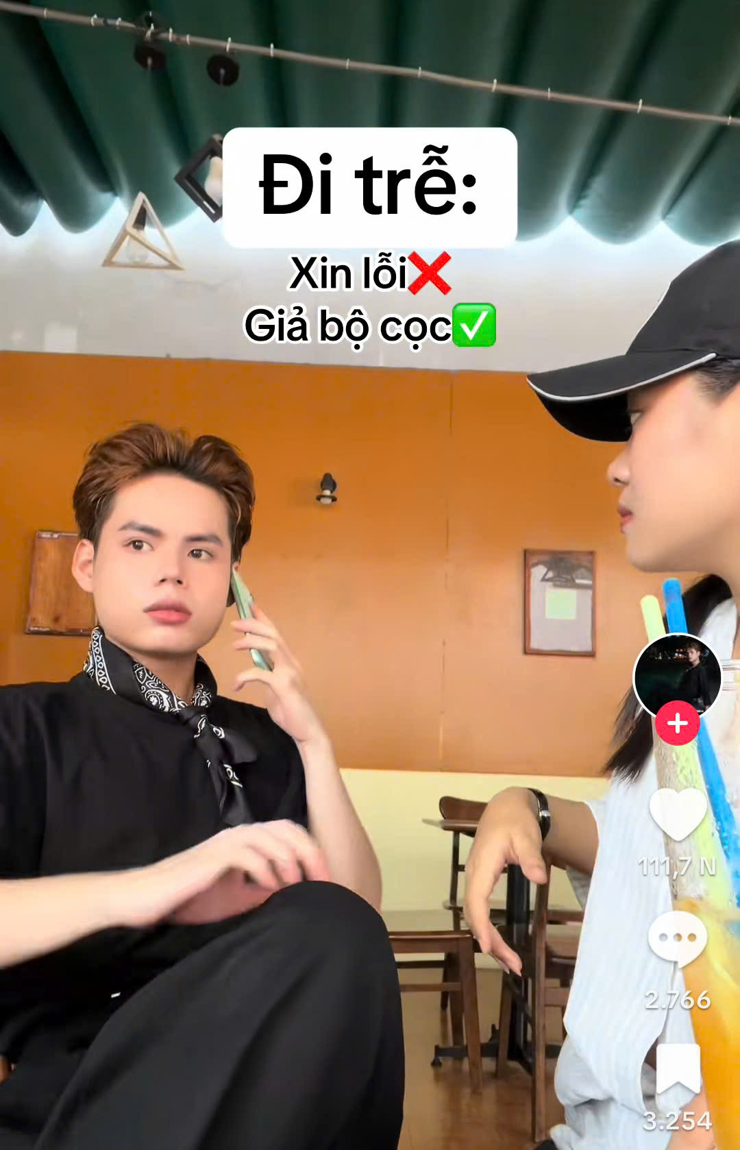 Trào lưu giả cọc khi đi muộn nhận được nhiều tương tác trên nền tảng TikTok. (Nguồn: @zdinzdin02)