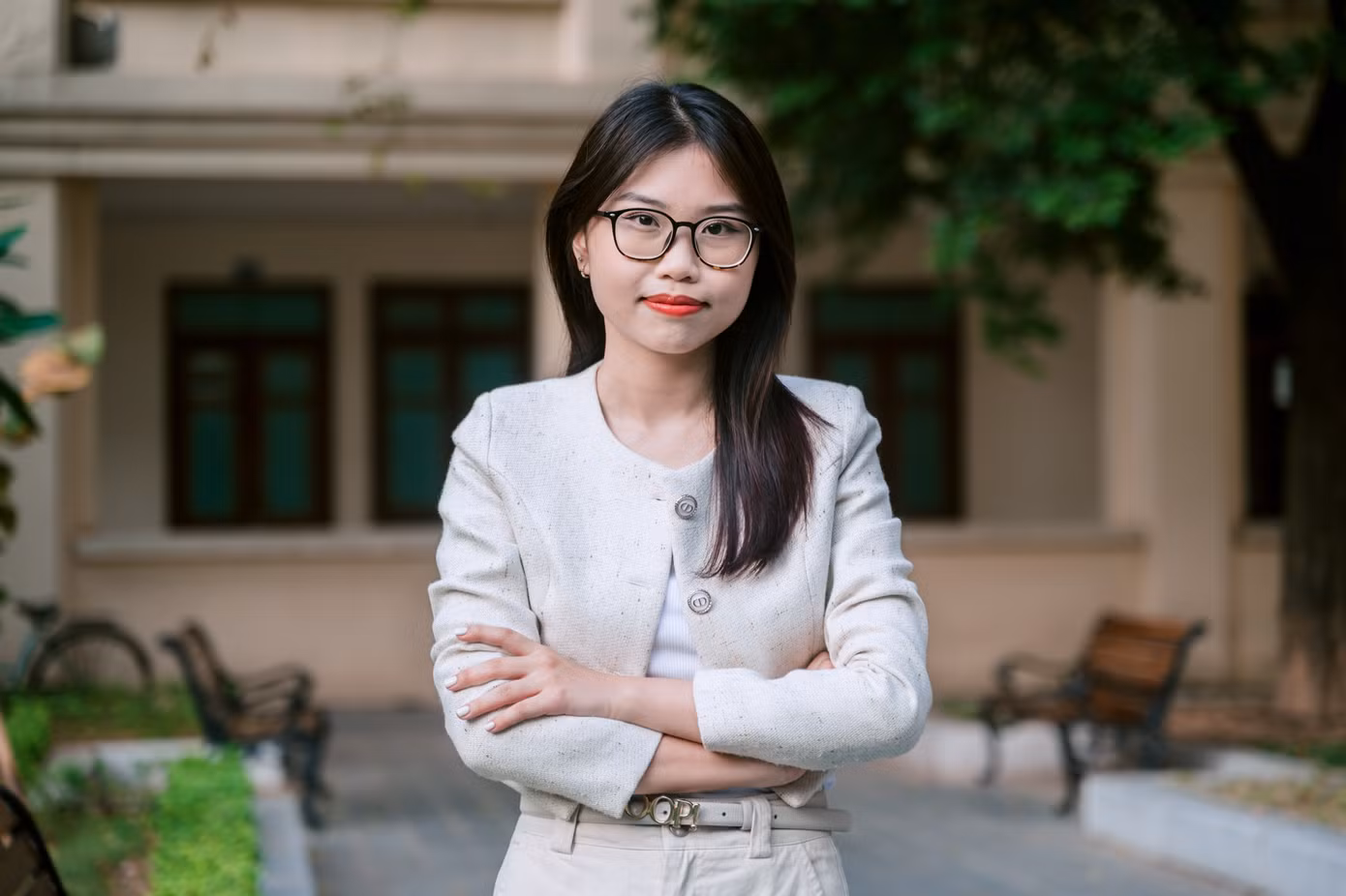 Khánh Huyền trân trọng sự tận tâm, lắng nghe và khả năng truyền cảm hứng từ Thầy Cô.