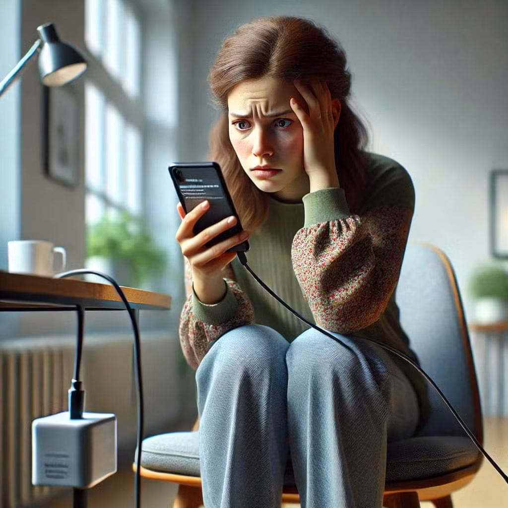 Nguyên nhân chính dẫn đến hội chứng này là sự gắn bó có phần "thái quá" với công nghệ. (Ảnh minh họa bởi AI).