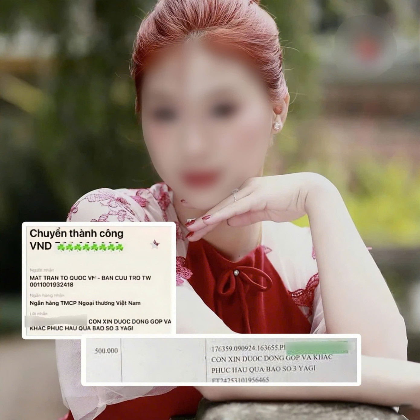 Một nữ VĐV bị dân mạng "tố" phông bạt tiền quyên góp. Một nữ VĐV bị dân mạng "tố" phông bạt tiền quyên góp.