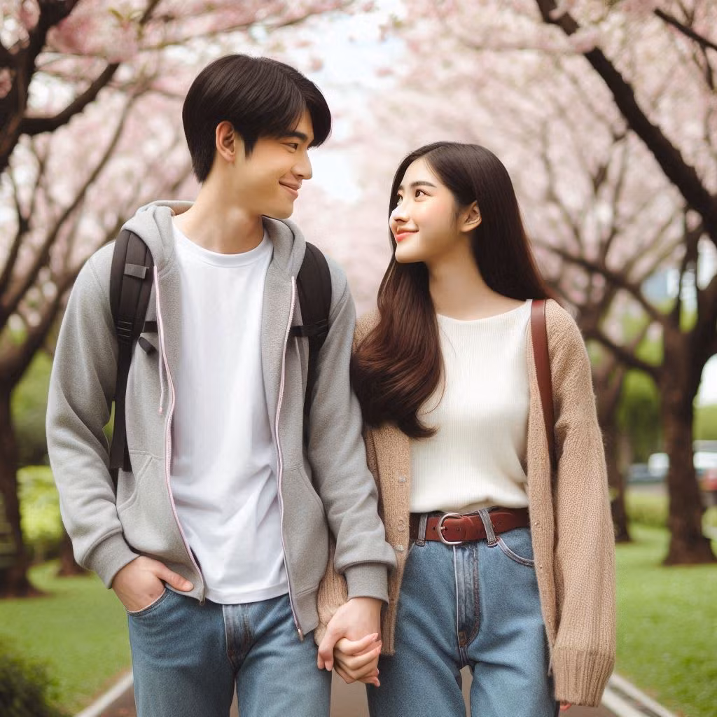 Tình yêu "lò vi sóng" ám chỉ việc các cặp đôi chia tay rồi quay lại nhiều lần (Ảnh minh họa bởi AI).