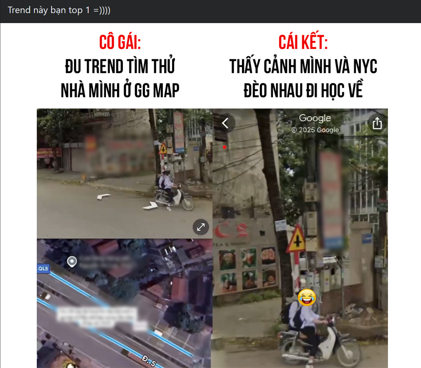 Những câu chuyện vui khi đu trend được cư dân mạng chia sẻ lại. (Ảnh chụp màn hình)