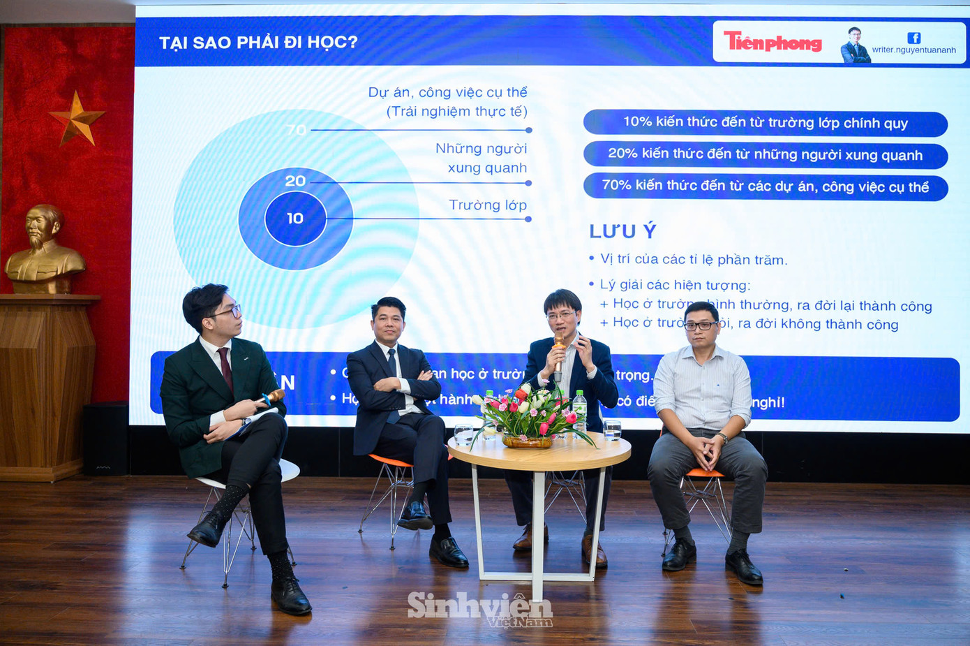 Nhà báo Nguyễn Tuấn Anh: "Các nhà tuyển dụng không quan tâm bạn học trường công hay tư mà chỉ quan tâm đến năng lực thực sự". Nhà báo Nguyễn Tuấn Anh: "Các nhà tuyển dụng không quan tâm bạn học trường công hay tư mà chỉ quan tâm đến năng lực thực sự".