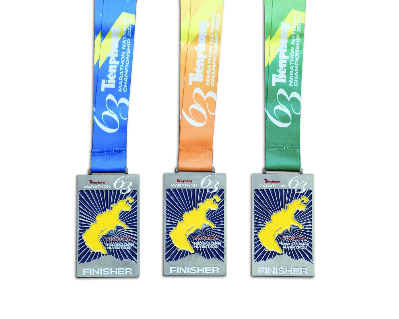 Mặt còn lại là hình đảo chính quần đảo Côn Sơn (Côn Đảo), địa điểm diễn ra mùa giải năm nay, với những dấu chân huyền thoại ghi danh vào sử sách.