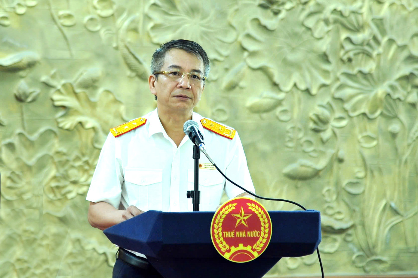 Tổng cục trưởng Mai Xuân Thành chia sẻ tại ngày hội hiến máu "Giọt máu nghĩa tình". Tổng cục trưởng Mai Xuân Thành chia sẻ tại ngày hội hiến máu "Giọt máu nghĩa tình".