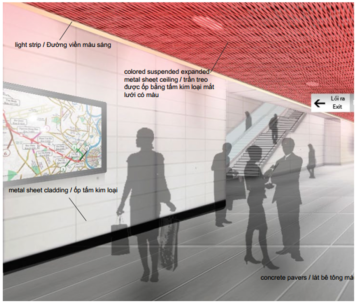 Ga Tao Đàn (Quận 1) thuộc tuyến Metro số 2 có thiết kế ngầm. Về quy mô, tầng ngầm 1 là khu vực bán vé cho hành khách, khu vực thương mại, các phòng chức năng của nhà ga, hệ thống thông gió và điều hòa không khí.