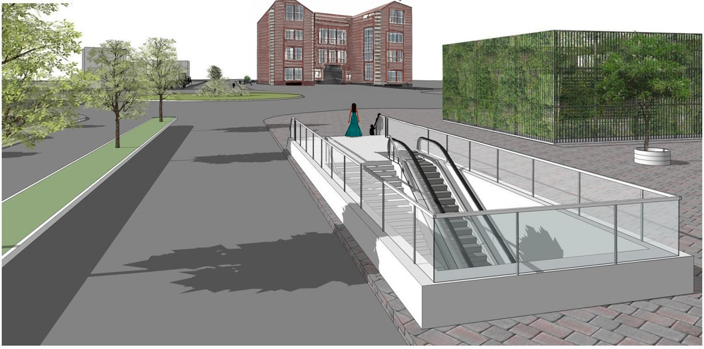 Ga ngầm metro 2 có điểm đầu kết nối ga ngầm trung tâm tại chợ Bến Thành, sau đó tàu đi ngầm qua đường Phạm Hồng Thái - Cách Mạng Tháng 8 - Trường Chinh, điểm cuối là depot Tham Lương (nơi bảo dưỡng, đỗ, sửa chữa tàu).