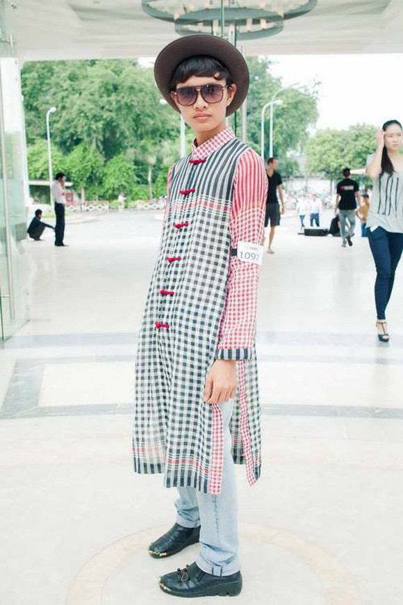 Thịnh trong buổi casting Người mẫu Việt Nam 2013