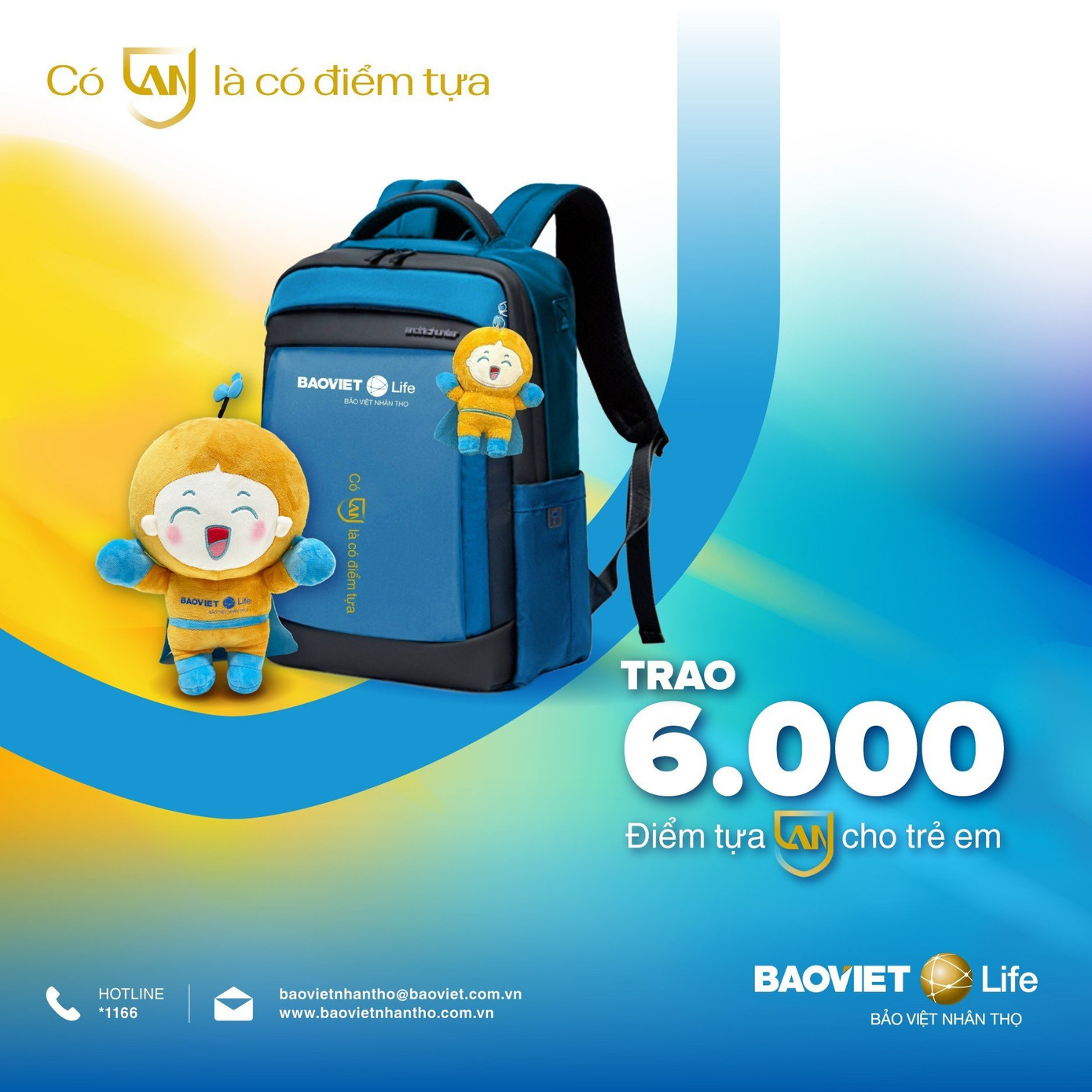 Bảo Việt Nhân thọ trao tặng 6.000 chiếc balo cho trẻ em nghèo hiếu học trên cả nước Bảo Việt Nhân thọ trao tặng 6.000 chiếc balo cho trẻ em nghèo hiếu học trên cả nước