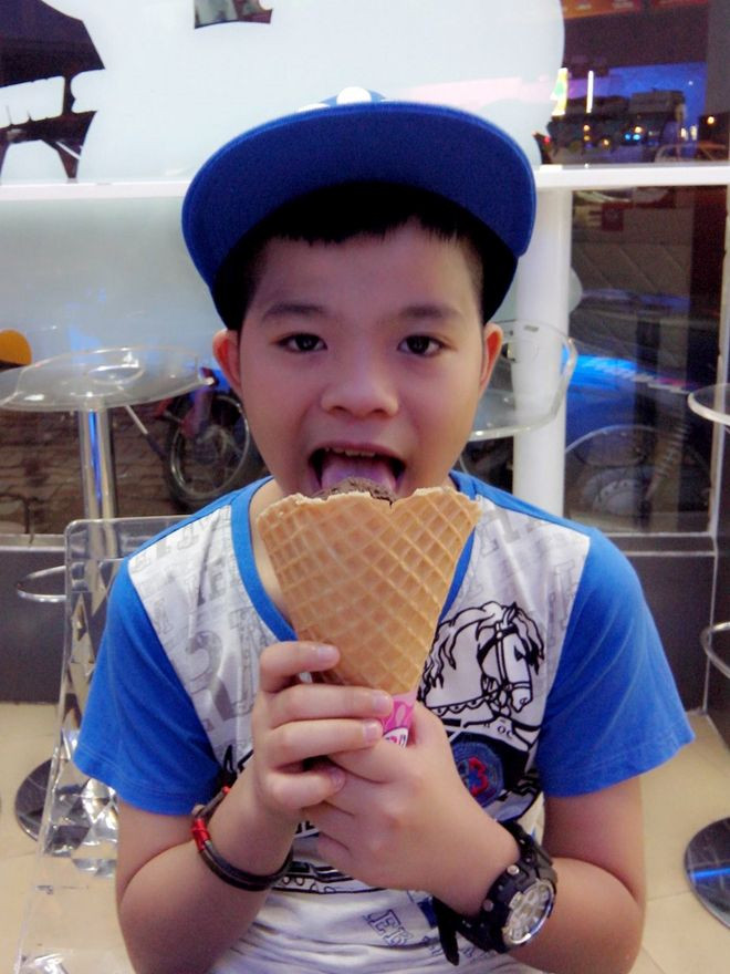 Cu cậu có niềm đam mê ẩm thực mãnh thiệt