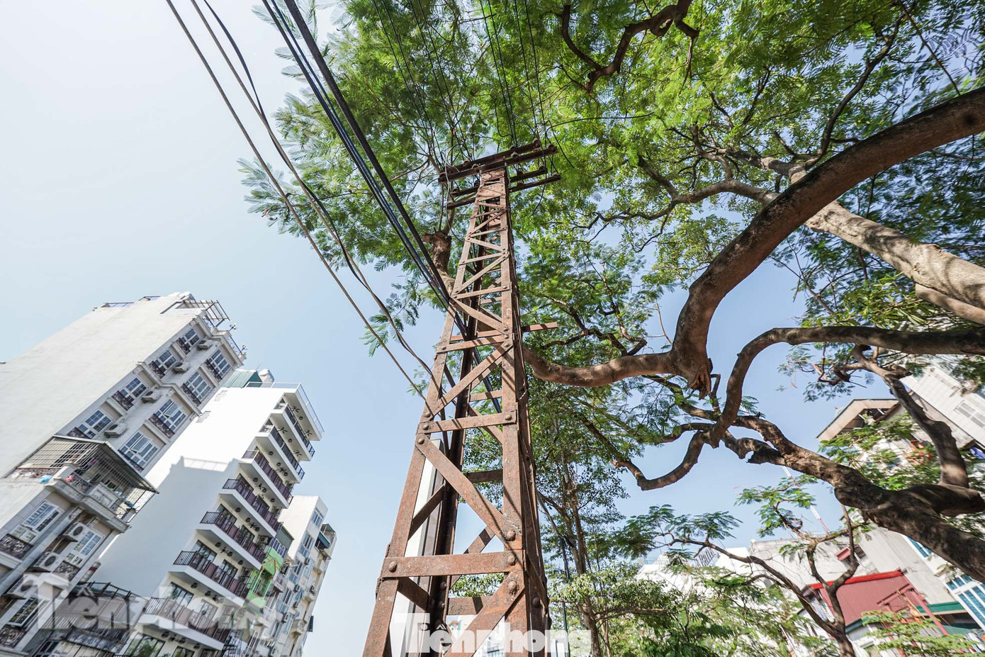 Du khách được chiêm ngưỡng những cây cột điện có tuổi đời trên 100 năm, máy nước công cộng, bảng tin tổ dân phố, cùng nhiều hiện vật mang đậm dấu ấn của một thời đã qua.