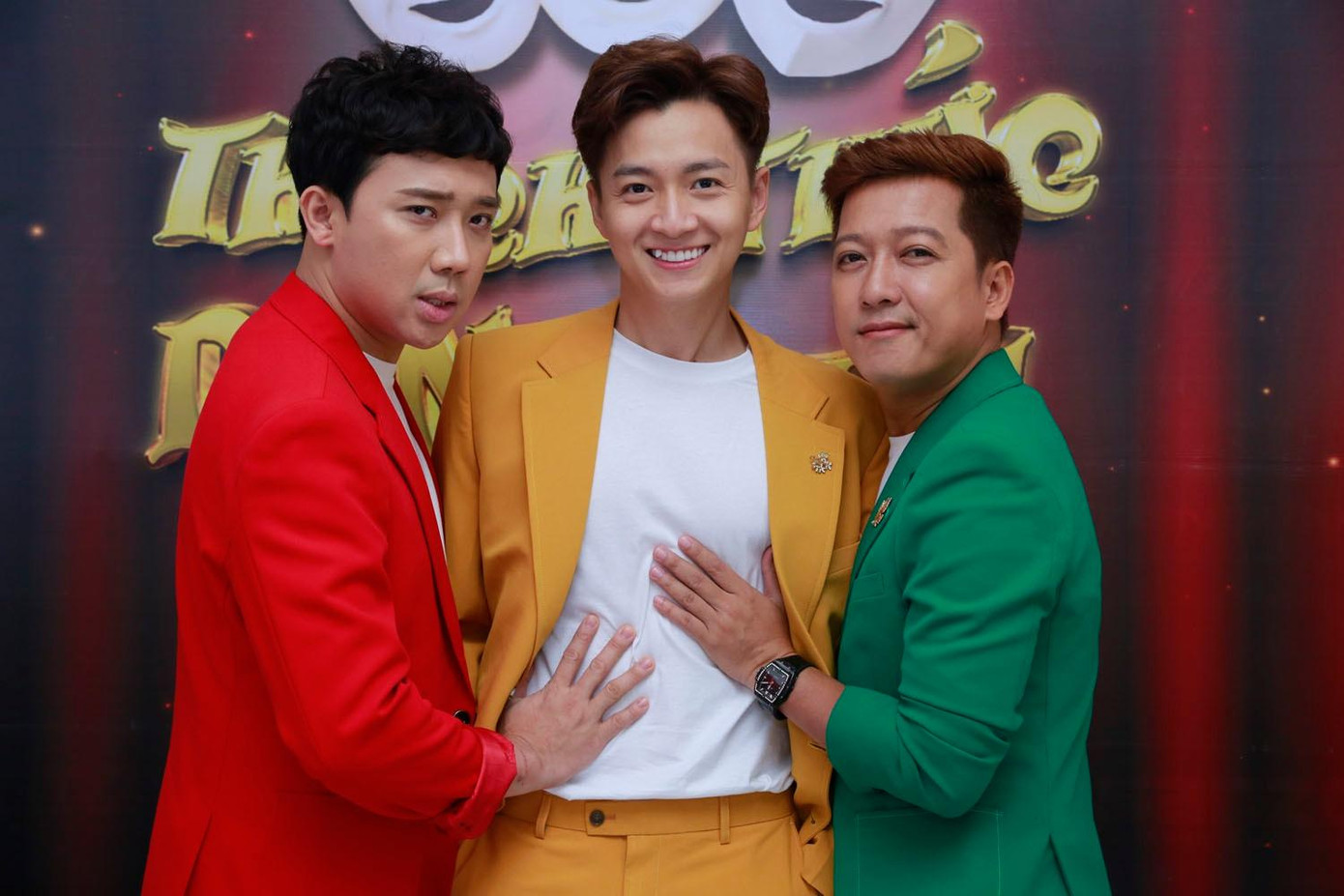 Giám khảo Trấn Thành - MC Ngô Kiến Huy - Giám khảo Trường Giang Giám khảo Trấn Thành - MC Ngô Kiến Huy - Giám khảo Trường Giang