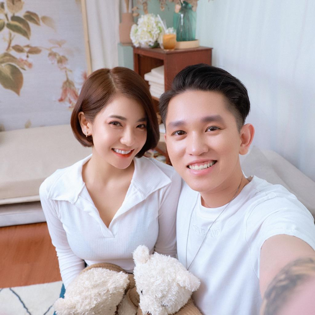 B Ray và Bảo Yến Rosie trong MV Xin đừng nhấc máy