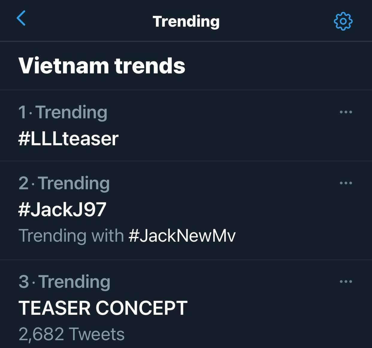 Loạt hashtag leo lên các vị trí đầu tiên sau khi Jack "nhá hàng" màn trở lại Loạt hashtag leo lên các vị trí đầu tiên sau khi Jack "nhá hàng" màn trở lại