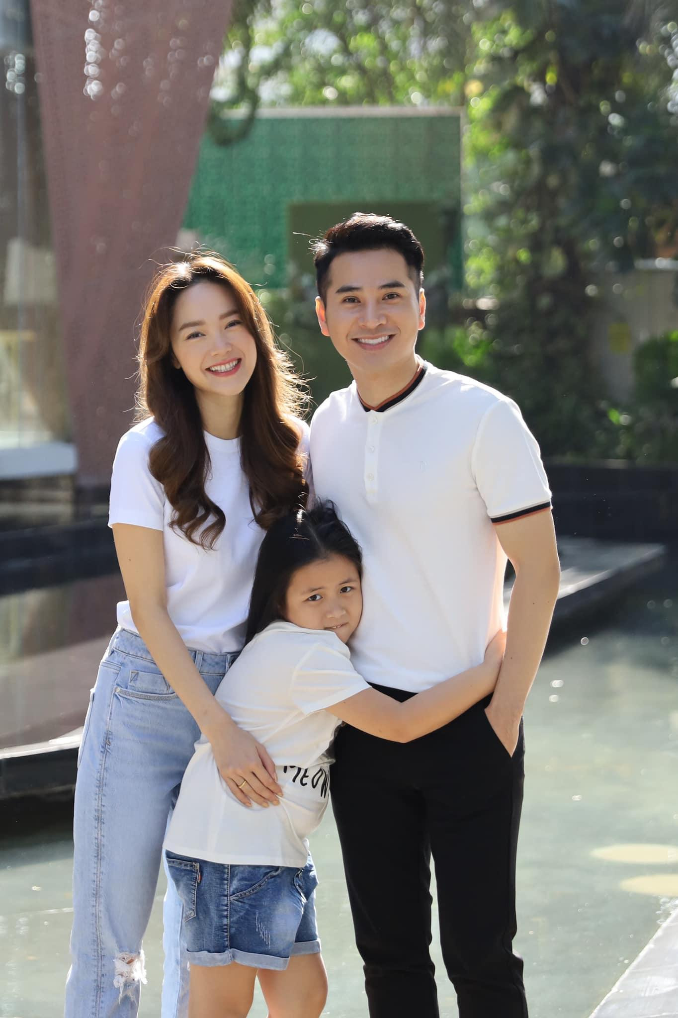 Minh Hằng, Huy Anh và bé Ngân Chi