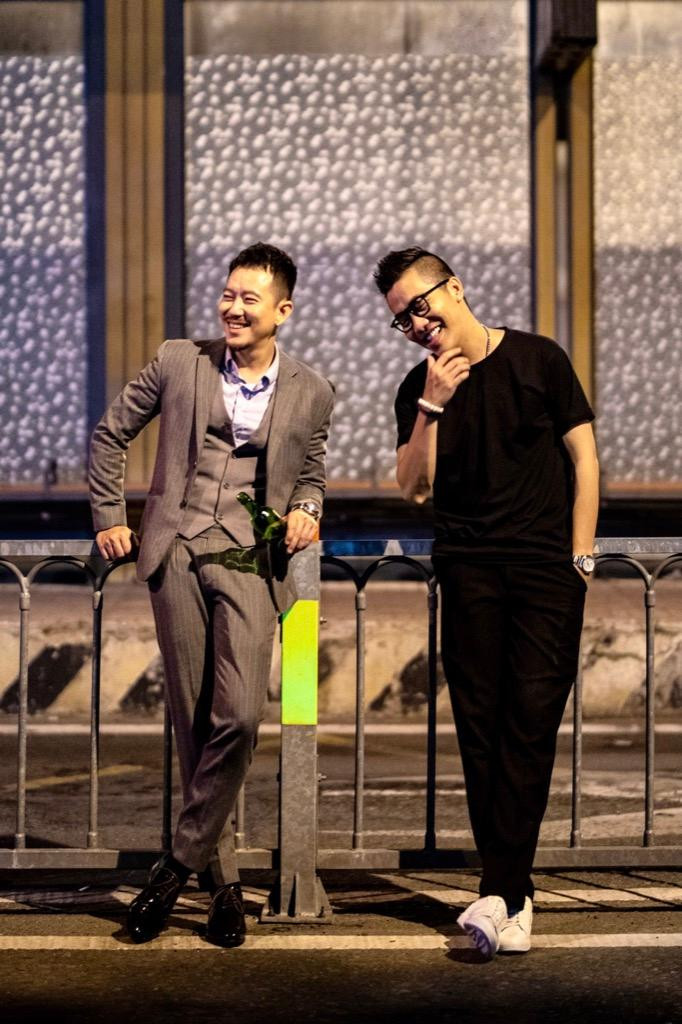 Diễn viên Pom và Hoàng Rapper