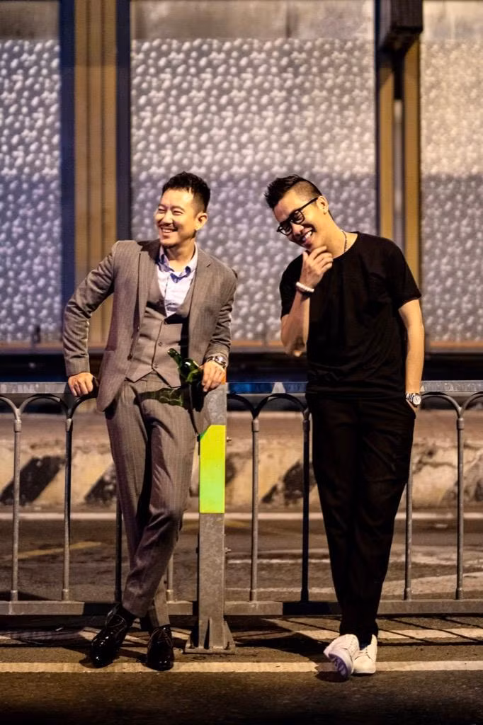 Diễn viên Pom và Hoàng Rapper