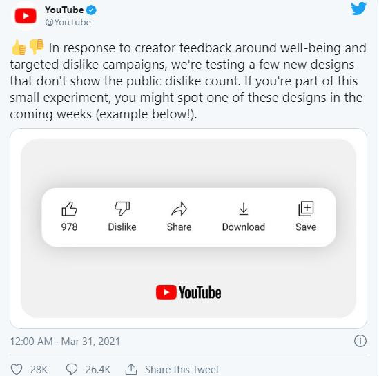 Thông báo mới nhất của YouTube về thử nghiệm sắp tới