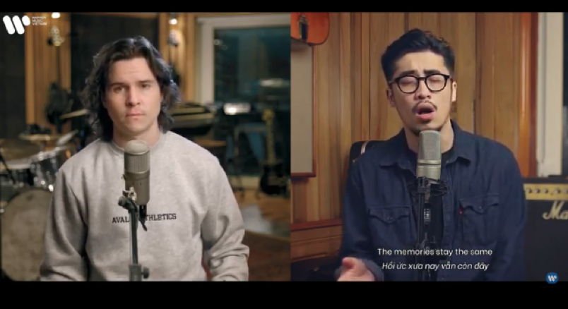 Lukas Graham song ca cùng Vũ.