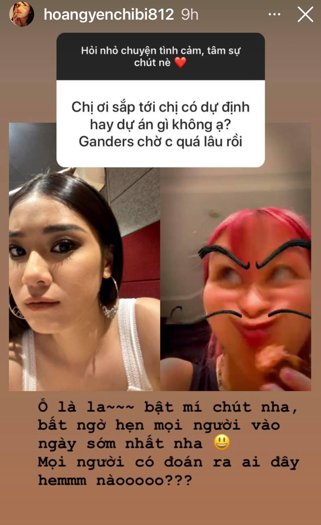 Hoàng Yến Chibi gợi ý cho fan về nhân vật bí ẩn có thể kết hợp cùng cô trong sản phẩm mới