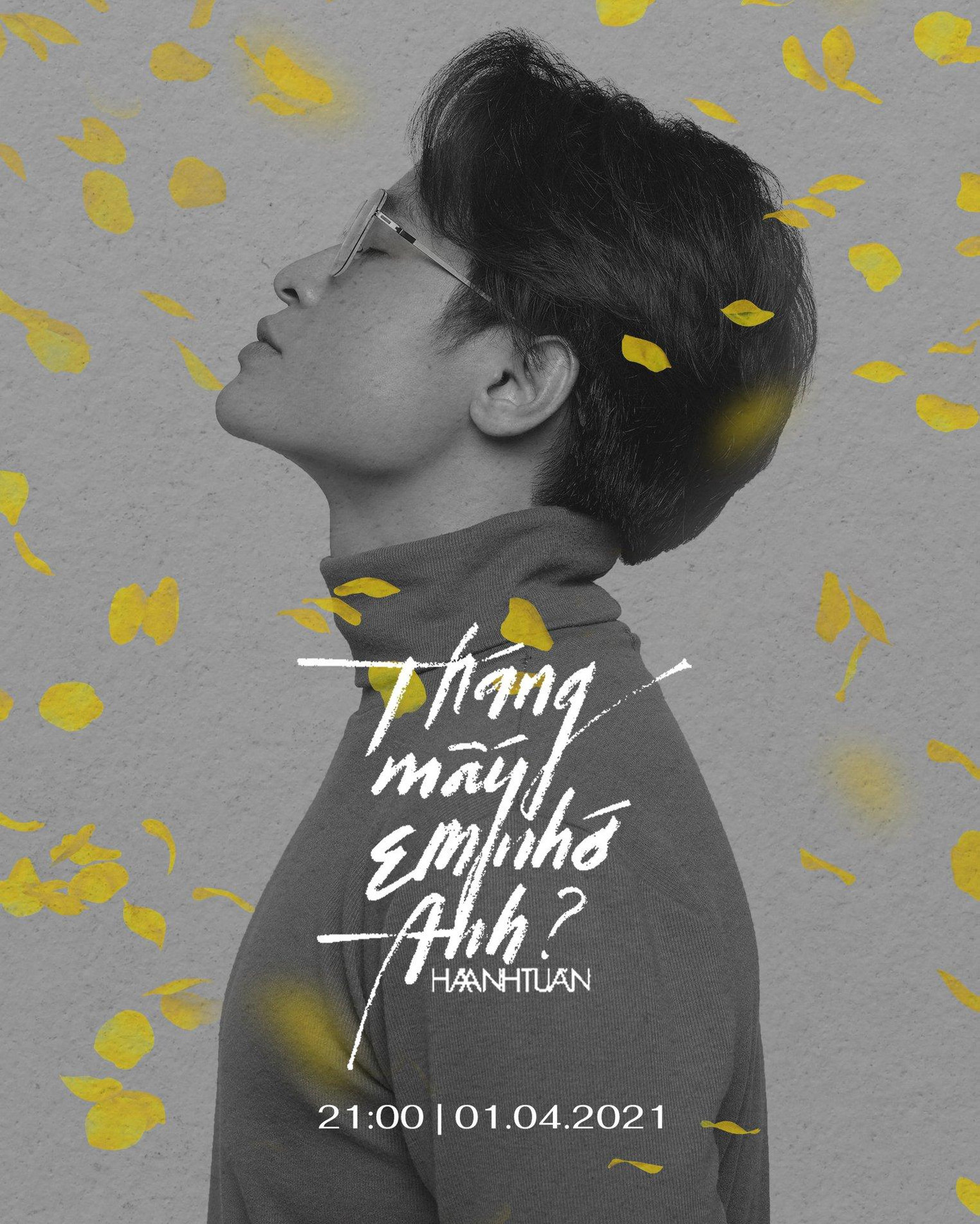 Poster ca khúc &quot;Tháng mấy em nhớ anh?&quot;