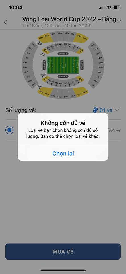 Vé xem trận Việt Nam- Malaysia bán hết trong vòng 'một nốt nhạc' ảnh 1