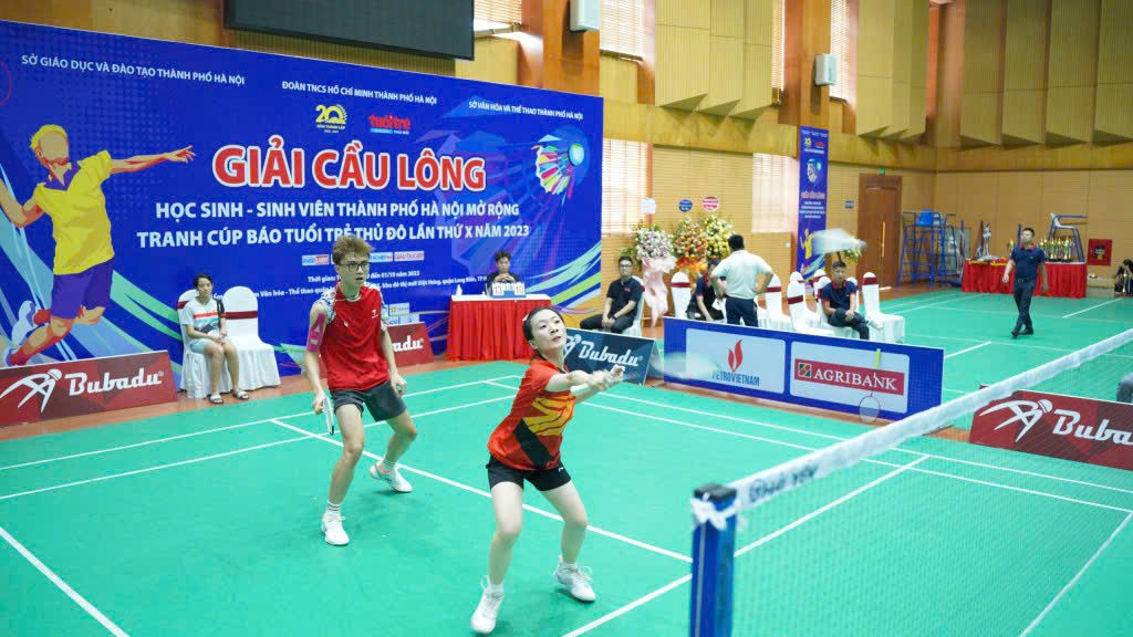 Những trận cầu đẹp mắt trong trận chung kết nội dung đôi nam nữ lứa tuổi 19 - 26.