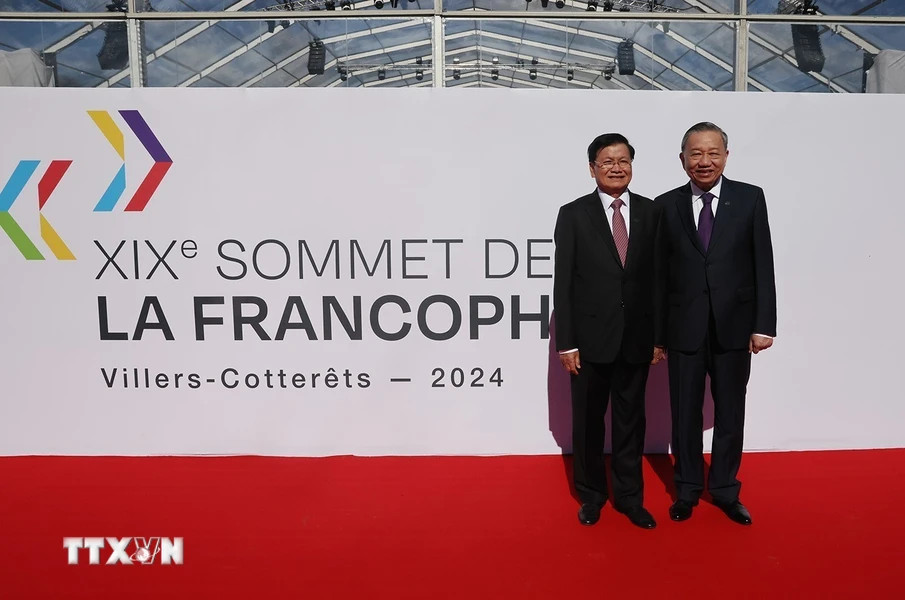 Tổng Bí thư, Chủ tịch nước Tô Lâm cùng Tổng Bí thư, Chủ tịch nước Lào Thongloun Sisoulith tham dự Hội nghị cấp cao Pháp ngữ lần thứ 19. (Ảnh: Trí Dũng/TTXVN) Tổng Bí thư, Chủ tịch nước Tô Lâm cùng Tổng Bí thư, Chủ tịch nước Lào Thongloun Sisoulith tham dự Hội nghị cấp cao Pháp ngữ lần thứ 19. (Ảnh: Trí Dũng/TTXVN)