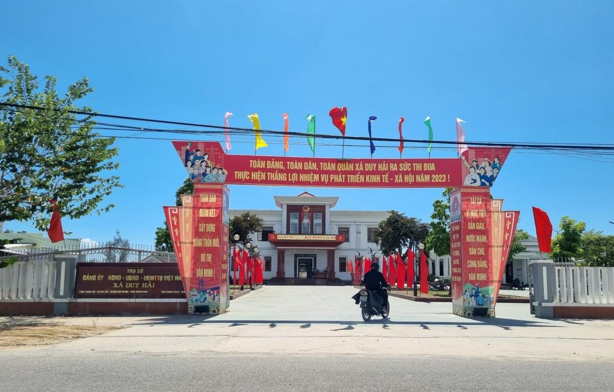 Trụ sở UBND xã Duy Hải - nơi ông Nguyễn Văn Thống từng công tác.