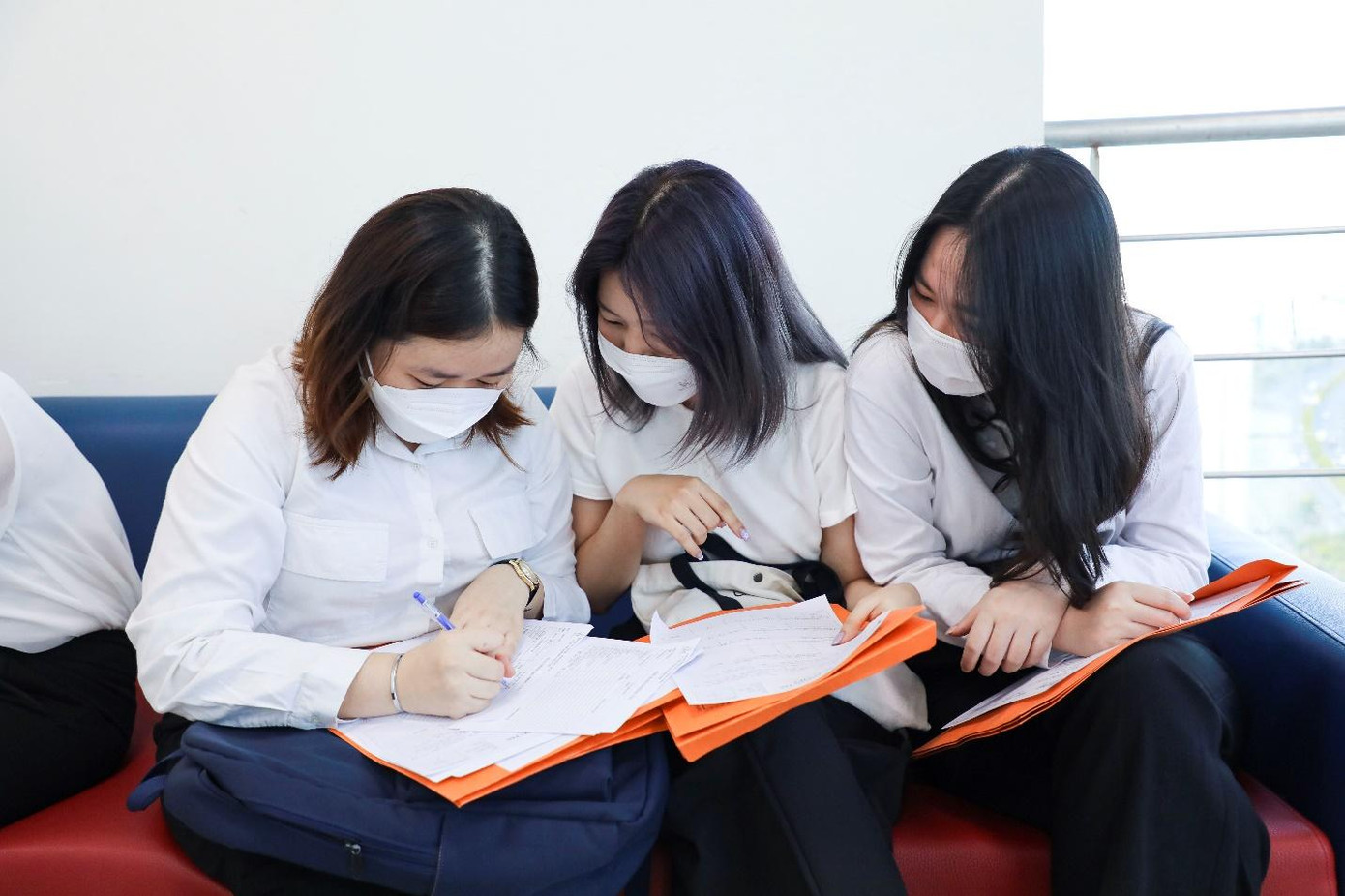 Sinh viên điền thông tin, vị trí làm việc mong muốn trước khi phỏng vấn