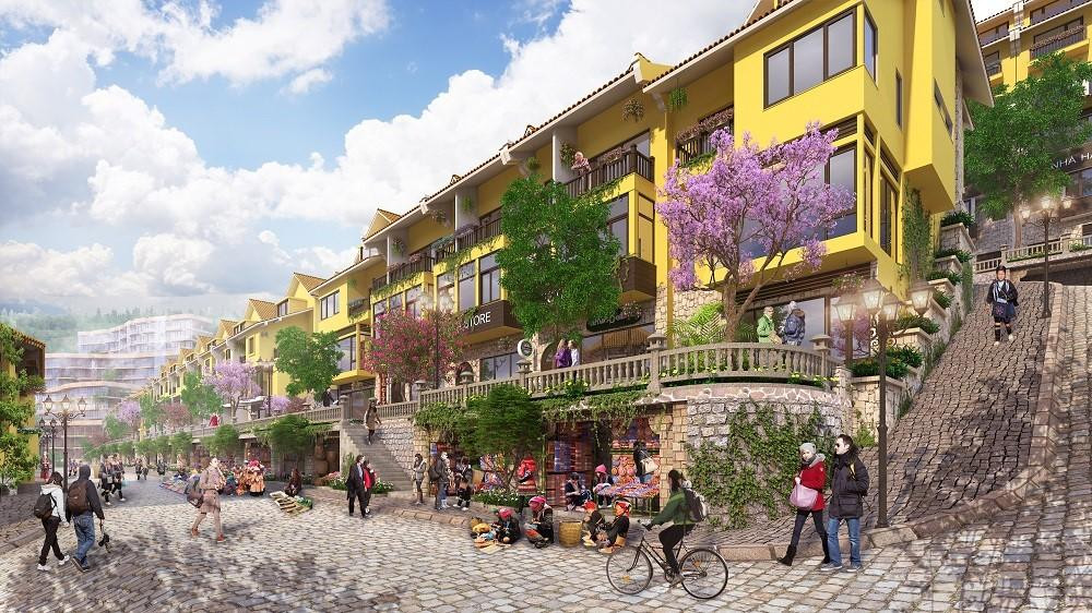 Phân khu mới của Sapa Jade Hill – Nhà phố thương mại sẽ được giới thiệu đến du khách vào tháng 3 năm nay.
