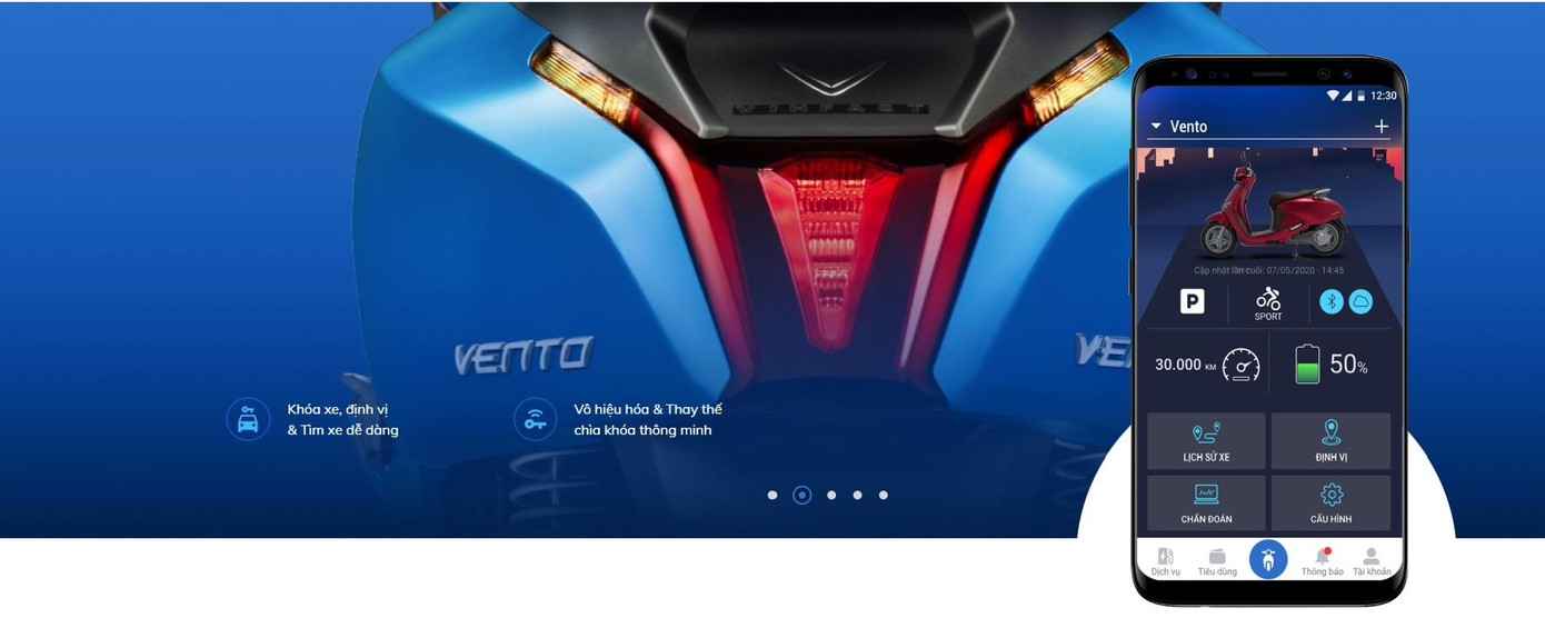 Xe máy điện giờ đây có thể mờ khóa bằng điện thoại mà không cần dùng ổ khóa (ảnh: VinFast) Xe máy điện giờ đây có thể mờ khóa bằng điện thoại mà không cần dùng ổ khóa (ảnh: VinFast)