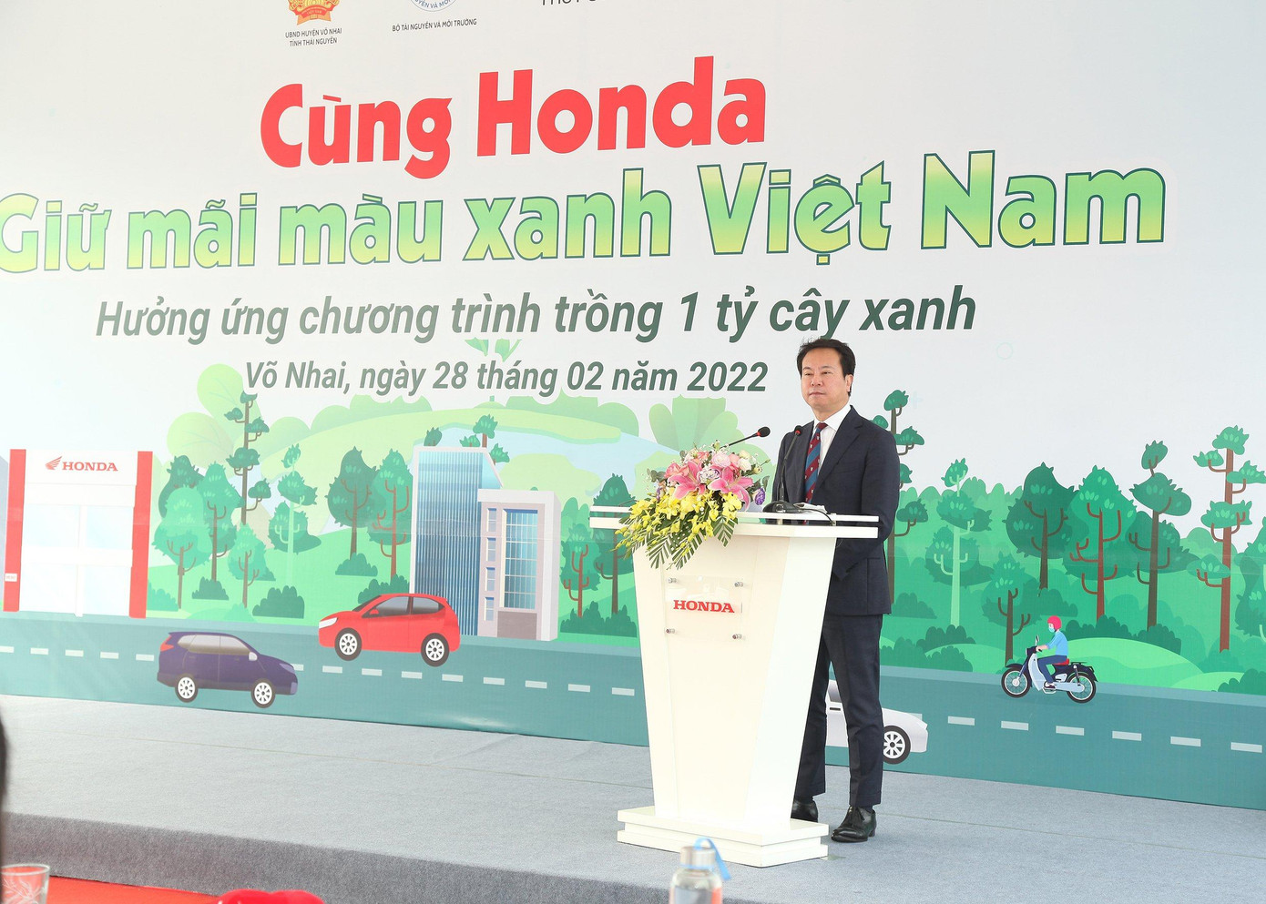 Ông Daiki Mihara_Tổng Giám đốc Công ty Honda Việt Nam phát biểu