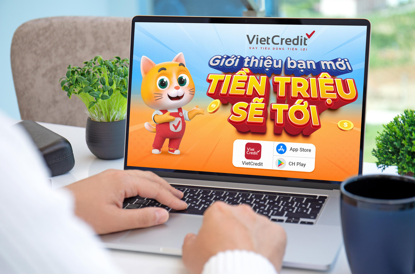 Chương trình giới thiệu bạn mở thẻ của VietCredit không giới hạn tiền thưởng cho khách hàng