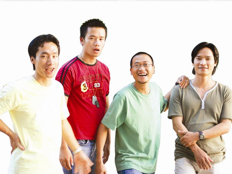 Từ trái sang: Bùi Quang Huy, Lê Anh Quân, Lê Tiến Đạt, Nguyễn Hồng Long - Ảnh: Thái Thanh Trà