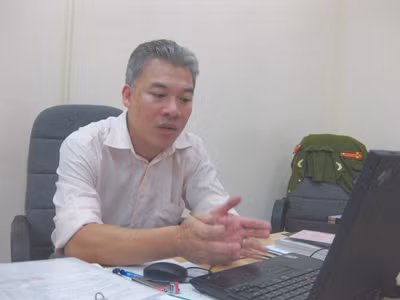 Trung tá Mai Trọng Thắng -người tham gia điều tra và hỏi cung vụ Đoàn Tiến Dũng nhận hối lộ