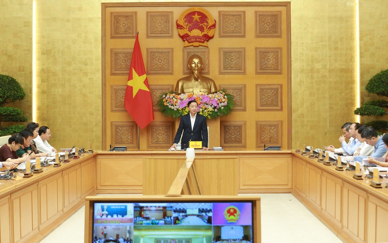 Phó Thủ tướng Trần Hồng Hà phát biểu tại hội nghị. Ảnh: VGP/Minh Khôi.