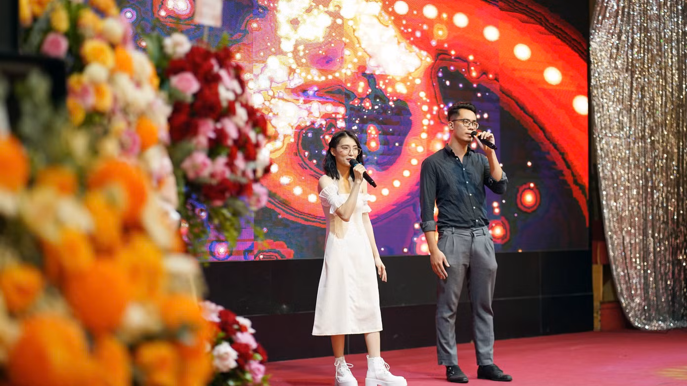 Các tiết mục văn nghệ của đoàn viên, thanh niên, cán bộ, người lao động báo Tiền Phong tại lễ kỷ niệm. Ảnh: Hoàng Mạnh Thắng. Các tiết mục văn nghệ của đoàn viên, thanh niên, cán bộ, người lao động báo Tiền Phong tại lễ kỷ niệm. Ảnh: Hoàng Mạnh Thắng.