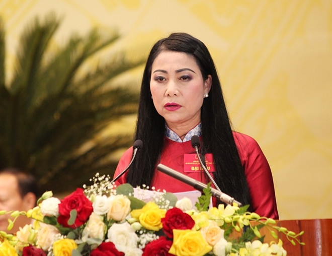 Bà Hoàng Thị Thuý Lan khi đương chức. Ảnh: PV. Bà Hoàng Thị Thuý Lan khi đương chức. Ảnh: PV.