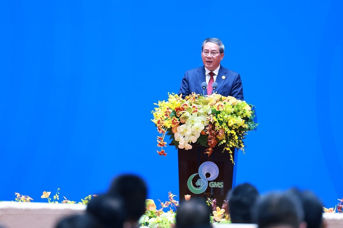 Thủ tướng Trung Quốc Lý Cường phát biểu khai mạc hội nghị. Ảnh: TTXVN. Thủ tướng Trung Quốc Lý Cường phát biểu khai mạc hội nghị. Ảnh: TTXVN.