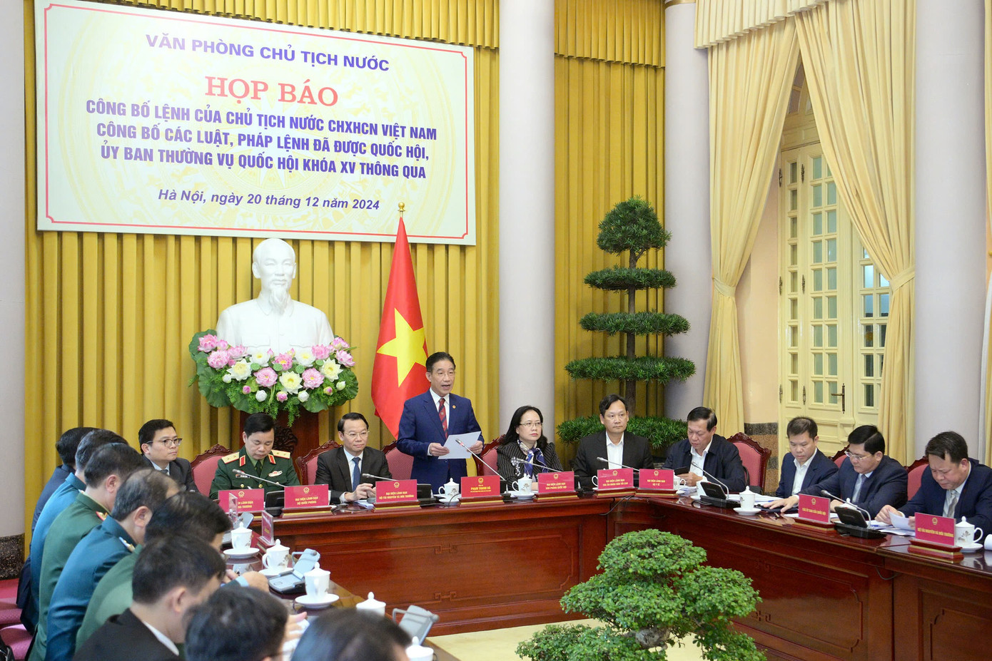 Toàn cảnh họp báo. Ảnh: PV.