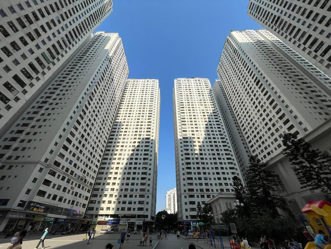 Khu chung cư HH Linh Đàm. Ảnh: PV.