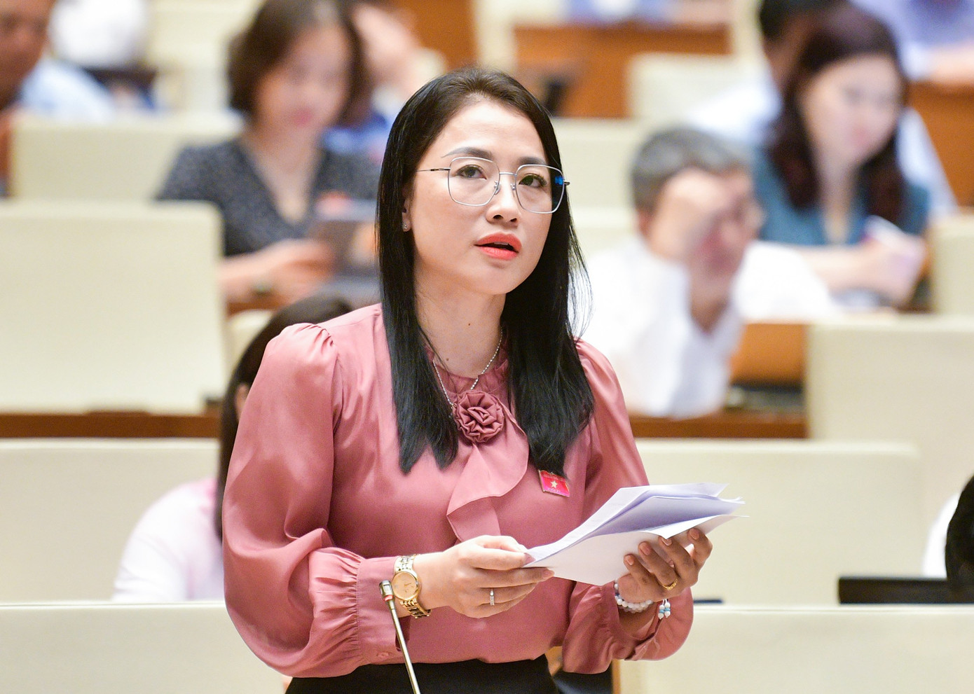 Đại biểu Trần Khánh Thu. Ảnh: Quochoi.vn.