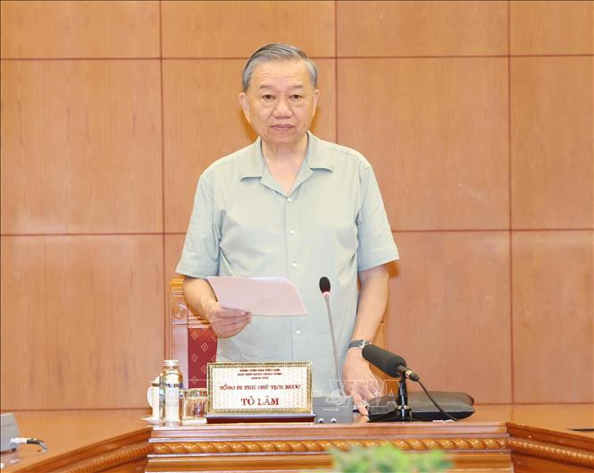 Tổng Bí thư, Chủ tịch nước Tô Lâm phát biểu kết luận phiên họp thứ hai Tiểu ban Nhân sự Đại hội XIV của Đảng. Ảnh: Trí Dũng/TTXVN. Tổng Bí thư, Chủ tịch nước Tô Lâm phát biểu kết luận phiên họp thứ hai Tiểu ban Nhân sự Đại hội XIV của Đảng. Ảnh: Trí Dũng/TTXVN.