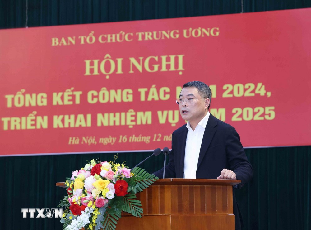 Trưởng Ban Tổ chức Trung ương Lê Minh Hưng phát biểu tại hội nghị. Ảnh: TTXVN. Trưởng Ban Tổ chức Trung ương Lê Minh Hưng phát biểu tại hội nghị. Ảnh: TTXVN.