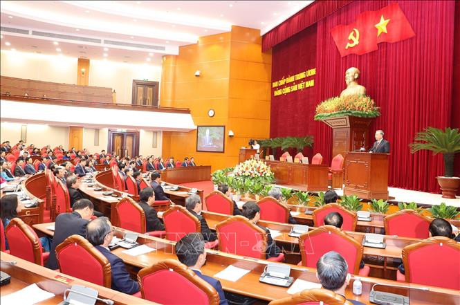 Tổng Bí thư, Chủ tịch nước Tô Lâm phát biểu bế mạc Hội nghị Trung ương lần thứ 10, khóa XIII. Ảnh: Trí Dũng/TTXVN. Tổng Bí thư, Chủ tịch nước Tô Lâm phát biểu bế mạc Hội nghị Trung ương lần thứ 10, khóa XIII. Ảnh: Trí Dũng/TTXVN.