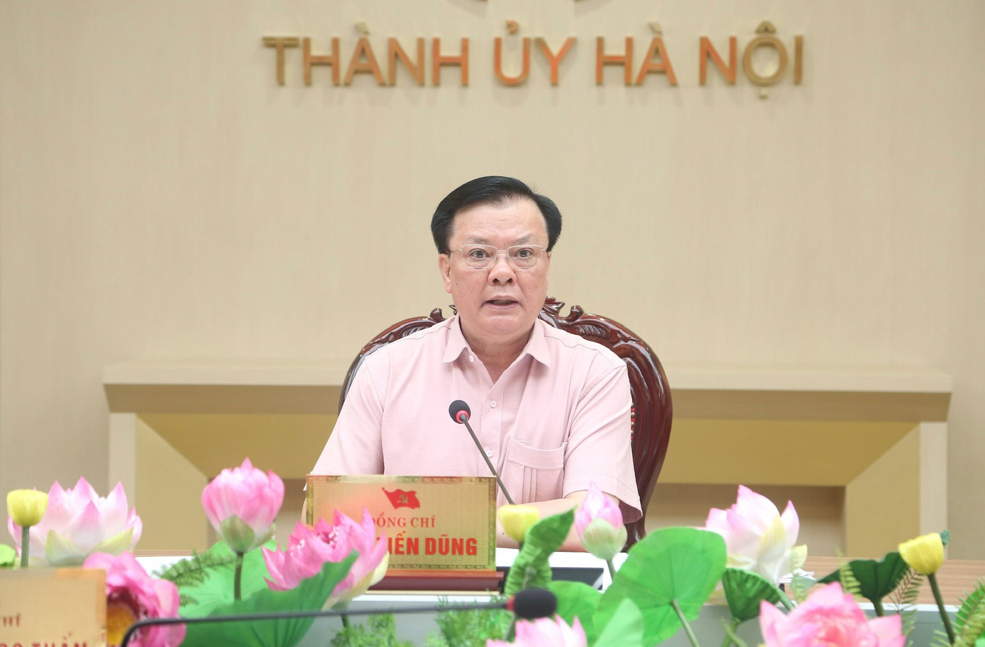 Bí thư Thành uỷ Hà Nội Đinh Tiến Dũng. Ảnh: PV.