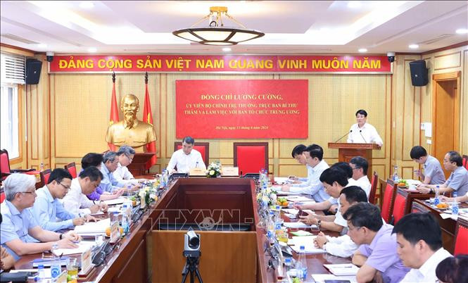 Toàn cảnh cuộc làm việc. Ảnh: TTXVN. Toàn cảnh cuộc làm việc. Ảnh: TTXVN.