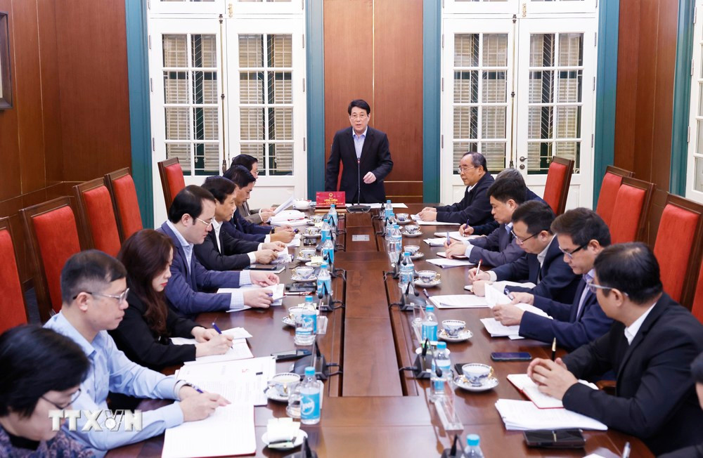 Chủ tịch nước Lương Cường phát biểu tại cuộc làm việc. Ảnh: TTXVN. Chủ tịch nước Lương Cường phát biểu tại cuộc làm việc. Ảnh: TTXVN.